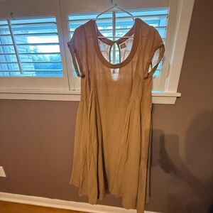 Free People Tan Midi Dress